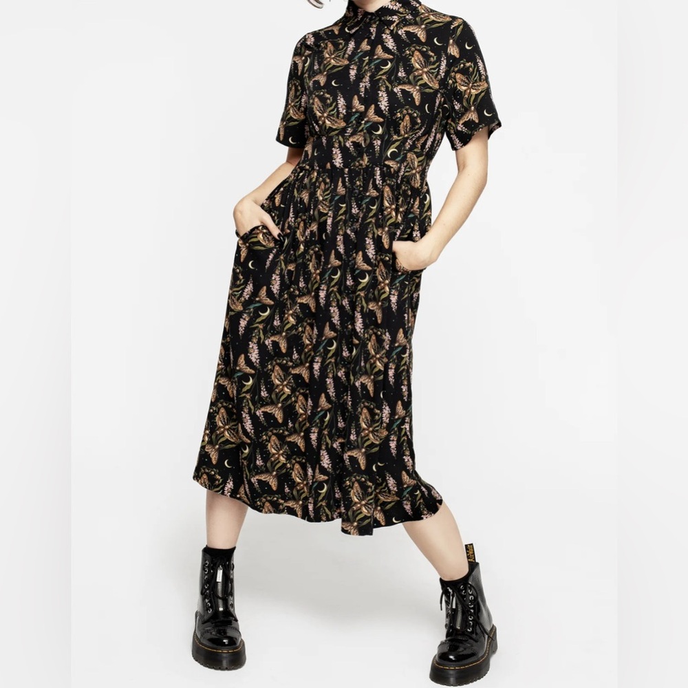 Disturbia Atropos Midi Shirt Dress